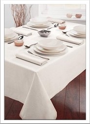 white tablecloth for our folding tables - white table cloth