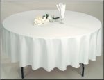 round table cloth suitable for blow molded round folding tables
